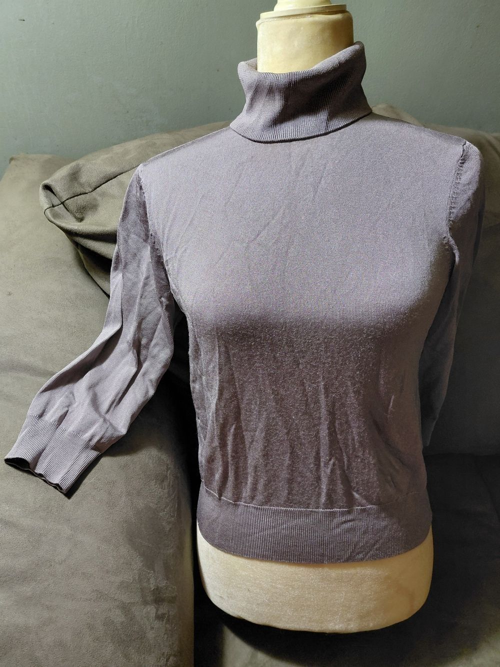 Rayon/Nylon Silky Smooth Turtleneck Sweater
